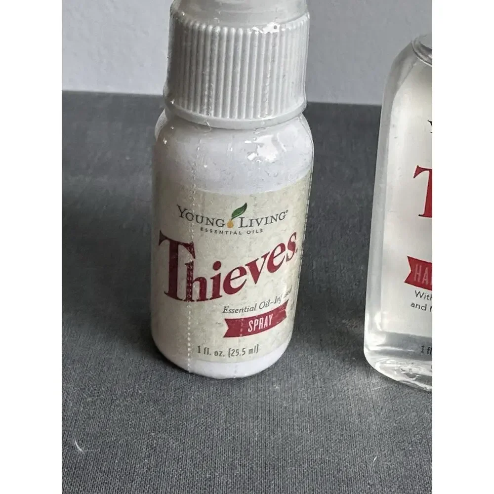 Young Living Thieves 1 Oz Spray And 1oz Waterless Hand Sanitizer Set NEE